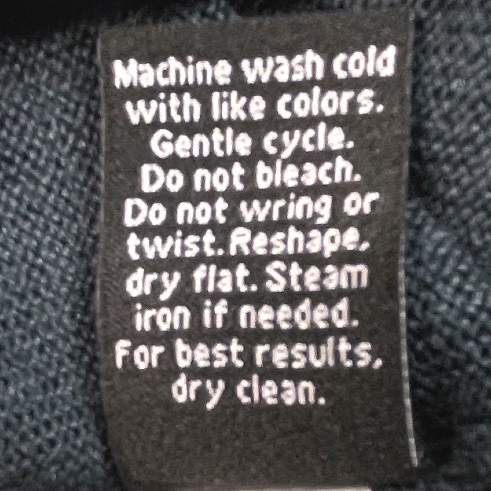 APT 9 Mens V Neck Sweater Large Merino Wool Blend Dark Teal Pullover Soft Luxury - Picture 4 of 9